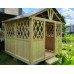Беседка для дачи "Типовая" в городской округ Озёры с двухскатной крышей